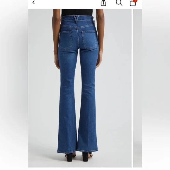 Veronica beard bright blue 28 Beverly jeans. - Picture 3 of 6